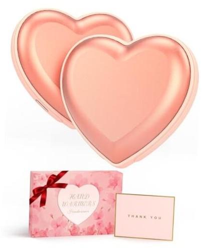 Hand Warmers Rechargeable - 2PCS Cute Heart-Shaped 5200mAh Electric Hand Warme