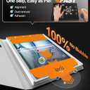 EZ-GLAZ-2 Pack for iPad Air 11 Inch Screen Protector M4/M3/M2 (2026/2025/2024), Military-Grade Shatterproof, 9H+ Tempered Glass with Installation Box, Anti-Scratch, Apple Pencil Compatible, HD Clarity, Bubble Free