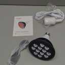 Hooga Red Light Therapy, 660nm 850nm, 12 Dual Chip LEDs, Portable and Targeted High Irradiance for Skin, Pain Relief, Anti-Aging, Muscle Recovery, Sleep - Power Cord & Base Included, HG24