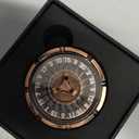 DND Dice Set with Mini Roulette Wheel – Metal D20 Roulette Dice Spinner | Unique DND Gift Set with Case for RPG & Table Games(Copper)