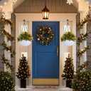 summer flower 2 Pack Self Watering Hanging Planters 9.9 Inch Hanging Baskets Plant Pots for Indoor Outdoor Halloween Hanging Plant Holder for Garden Porch Ceiling -White, Plant Not Included