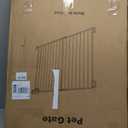 26.7"-42" Extra Wide Dog Gate for Stairs, 30" Tall Pet Gate for Doorways, White