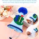Tinoaly Golf 1st Birthday Hat, Hole in One Party Decorations for Boys First Birthday Celebration Accessories Golf Themed Party Supplies (Blue)