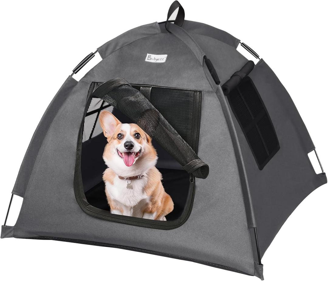Cat Tent Outdoor/Indoor, Cat and Dog Waterproof Tent House, Outdoor Dog Bed Washable, Indoor/Outdoor Cave Nest Bed Small Dog Tent for Cat, Bunny and Small Animal (Gray, S)