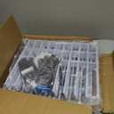 25pcs Garden Fence Animal Barrier 27ft(L) X 17in(H) No Dig Barrier Fencing Dog Rabbits Blocker 9 Vertical Metal Wire Rustproof Border Decorative Fences for Outdoor, Yard, Patio