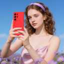 SKYLMW Compatible with Samsung Galaxy S26 Ultra Case with Magnetic Invisible Stand [Compatible with Mag-Safe][Full Camera Protection] Silicone S26 Ultra Case for Women Men 6.9'', Red