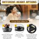 12 Cup Coffee Machine Glass Carafe Replacement for Mr. Coffee - With Heads Three Different Heights, Universal Carafe Coffee Maker Pot Accessory Easy Pour Spout and Comfortable Grip Handle,Black