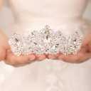 wekicici Crystal Tiara Crowns Princess Rhinestone Crown with Combs Bridal Headbands Wedding Costume Prom Birthday Birthday Party Hair Accessories for Women Girls (Style7)