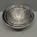 Gronivex Stainless Steel Mixing Bowls Set of 3 (1.5, 2.2, 3.4 Qt) - Food Grade 304, Nesting Design, Dishwasher Safe for Baking, Salad Prep & Cooking