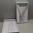 2 Pack Expandable Pull Out Cabinet Organizer, 21"Deep Slide Out Drawer with Nano Adhesive, Upgrade 3 Slide Rails Roll Out Shelf for Kitchen, Pantry or Bathroom, Adjustable Width 12.4"-20.2"