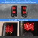 Nixon Offroad Tail Lights for Ford Ranger 2001-2005 Tail Lamps | LED Rear Lights Car Rear Lamps Assembly Replacement 1Pair (Matte Black Housing/Smoke Lens)