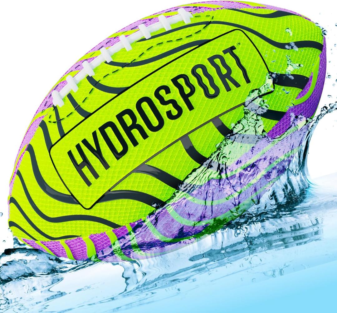 HydroSport Water Football for Pool, Beach, Lake - Waterproof Pool Toys for Kids Ages 8-12 - Teen Boys Gift - Swimming Balls Sports - Family, Teens Boys & Adults Fun - Outdoor Accessories