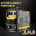 DEKOPRO 110/220V MMA Welder,160A ARC Welder Machine IGBT Digital Display LCD Hot Start Welder with Electrode Holder,Work Clamp, Input Power Adapter Cable and Brush