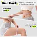 SOLOEVER Hip Brace for Women & Men, Sciatica Pain Relief Devices, Adjustable Compression Wrap Support for Arthritis, Pulled Thigh, Hip Fler Strain, Groin Injury, Hamstring Pull (Black, Left)