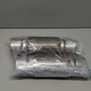 ZEONHAK 2 Pack 3 x 8 Inch Stainless Steel Heavy Duty Exhaust Flex Pipe, Double Braid Exhaust Flex Tube, Overall Length 12 Inch