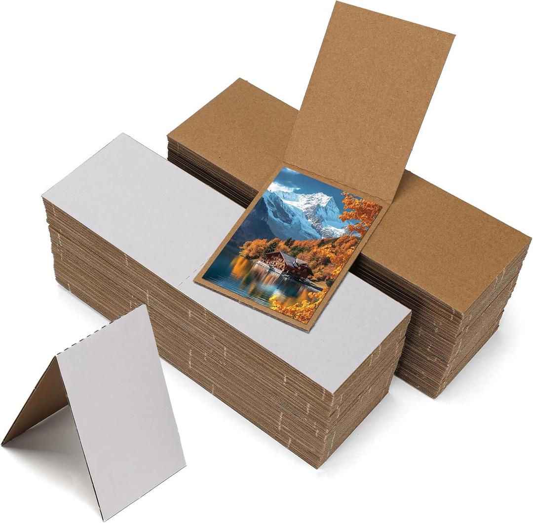 3x4.5 Card Protector Sleeves Cardboard 100 Pack, White Collectible Trading Sports Card Protective Sleeves for Storage Shipping Shield