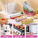 Blushtier 540 Pcs Mini Loaf Pans with Lids and Spoons 6.8 oz Rectangular Aluminum Foil Baking Pans Mini Cake Tins for Bread Desserts(Pastel Color,Rectangle Style)