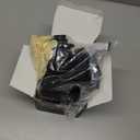 CVS18 CV Boot Split Constant Velocity Joint Gaiter Boot Replacement Kit, Includes 2 Stainless Steel CV Boot Clamp, Black