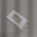 TREEWELL 2-Pack Decorator Outlet Cover Plate, Decorative Switch Plates and Outlet Covers, Pure White Metal Wall Plates for Electrical Outlets, Receptacle, GFCI Outlet, Dimmer Switch