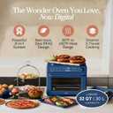 Our Place Wonder Oven Pro | 8-in-1 Digital Air Fryer & Countertop Oven with Basket, Rack, Pan & Tray | 3-Rack, 32 QT - Air Fry, Toast, Roast, Bake, Reheat, Broil, Proof & Dehydrate | Blue Salt, 32 Quarts