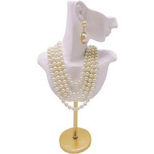 Jewelry Display Stand Jewelry Mannequin Bust Necklace Earring Display Holder Stand, Necklace Bust Jewelry Bust Stand Easel Rack for Selling Show Home Gift