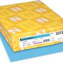 Astrobrights Color Card Stock, 8 1/2" x 11", FSC Certified, 30% Recycled, 65 Lb, Lunar Blue, Pack of 250, 65lb Colored Cardstock