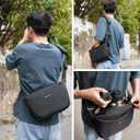 TULLIO Camera Bag Sling Crossbody Expandable Photgraphy Bag for DLSR SLR Mirrorless Cameras, Waterproof Camera Case for Photographer