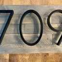 House Address Numbers - 5 Inch Floating House Numbers With Nail Kit And Instructions Easy To Install, High Gloss Black Number 7