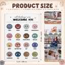 Capoda 4.9x7.6 ft Calming Corner Classroom Rug Boho Emotions Feelings Rug