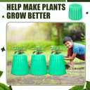 16 Pack Wall of Water Plant Covers 24" Reusable Garden Season Extender Insulating Protector Keep Plants Warm for Early Spring Tomatoes Peppers Cold Weather Frost Protection Wind Guard(Green)