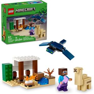 LEGO Minecraft Steve's Desert Expedition Building Toy, Biome with Minecraft House and Action Figures, Minecraft Gift for Independent Play, Gaming Playset for Boys, Girls and Kids Ages 6 and Up, 21251