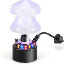 FITNATE Mist Maker, 12 LED Mister Fogger Water Fountain Pond Fog Machine Atomizer Air Humidifier, ultrasonic Mist fogger with Splash Guard, Perfect for Halloween and Other Holidays