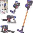 4-in-1 Kids Vacuum That Really Works, Toddler Pretend Play Cleaning Toy Vacuum Set with Light & Sound, Interactive Toy Cleaner for 3+ 8-12Year Old Boys and Girls