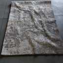 SAFAVIEH Shivan Collection 106" x 141" Ivory/Grey SHV195F Modern Abstract Non-Shedding Living Room Dining Bedroom Area Rug