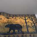 Vintage Runner Rug 2x4 Rugs for Entryway,Bear Country Cabin Wildlife Kitchen Rug Washable Indoor Door Mat Non Slip Accent Throw Rugs Rustic Area Carpet Runners for Hallway,Bedroom,Laundry Floor Carpet