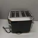 Oster 4-Slice Toaster Touch Screen Stainless Steel Digital Timer 6 Shade Settings Easy to Clean Removable Crumb Tray