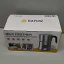 5 in 1 Electric Milk Frother: 16.9oz/500ml Large Capacity Dishwasher Safe Milk Steamer for Hot & Cold Milk Froth - Automatic Milk Frother & Warmer for Latte, Cappuccinos, Macchiato, Hot Chocolate