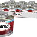 Sterno Fuel Cans - 6-Hour Burn, (12-Pack) Professional Safe Warmers for Food Trays & Buffet Set Chafing Dishes - Reusable Gel Burners, Twist Chafer Canned Heat, Handy Wick