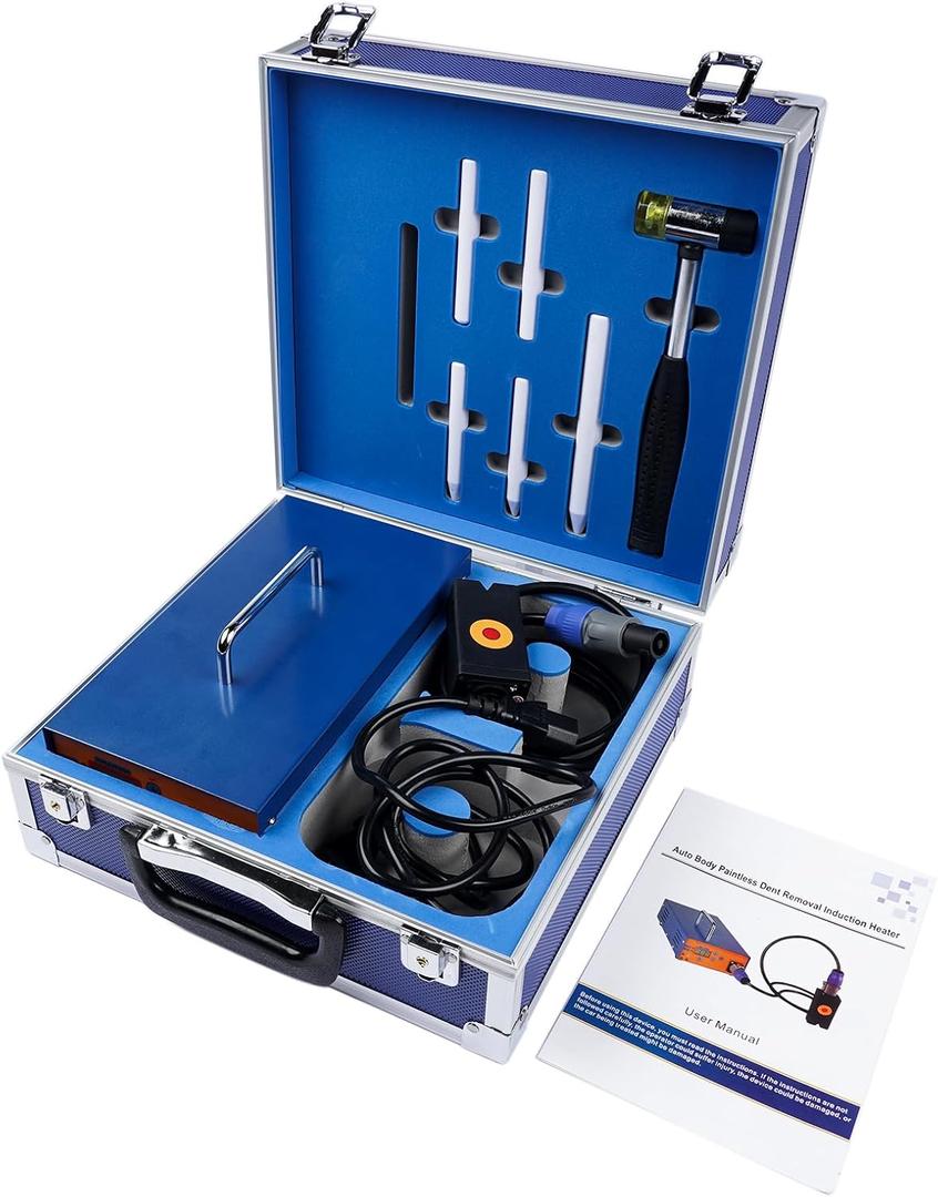 1380W PDR Car Paintless Dent Repair Removal Tool, 110V Magnetic Induction Heater Machine Hot Box, for Auto Repair Shops