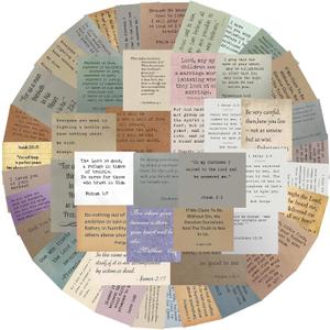 2 x Anwyll 180Pcs Bible Verse Stickers - Vintage Inspirational Christian Stickers Bible Journaling Sticker Self Adhesive Religious Scripture Sticker Jesus Faith Label for Study Supply Planner(3Pcs/Each)