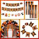 Ceenna 70 Pcs Basketball Birthday Party Decorations Basketball Party Supplies Include Balloon Arch Kit Banner 2 Orange and Black Foil Fringe Curtains Backdrop for Boys Sports Birthday Decor
