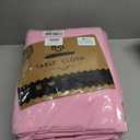 BRILLMAX 6 Pack Pink Round Tablecloths 108 Inch for 48 Tables - 150 GSM Polyester Fabric, Floor Length Drop, Water, Stain & Wrinkle Resistant Cloth Cover for Wedding Reception Banquet Dining