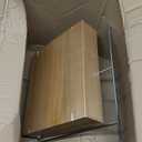 Grocery Bag Holder Wooden Drawers Base, Detachable Plastic Bag Organizer, Chrome Plated Metal Convenient Bags Holder, for Stores, Grocery StoreSupermarkets, Homes, Kitchens