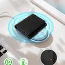 Wallet for Men, Works with Apple Find My, Wallet Tracker, Trifold Leather Card Wallet, Minimalist Front Pocket Wallet for Men, RFID Blocking, Multi Card Slots, Credit Card Holder, Classic Black