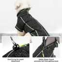 cyeollo Fleece Dog Jacket Reflective Dog Sweater Zipper up Small Doggie Coats with D Ring Jackets Indoor and Outdoor Warm Pet Clothes