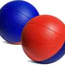 4" Mini Foam Basketball for Indoor Mini Hoop Basketball Games, 2 Pack | Mini Indoor Basketball Hoop Games & Kids Mini Hoops (Blue/Red)