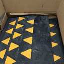 VEVOR Rubber Curb Ramp, 6" Rise Height 2 Pack, Heavy-Duty 33069 lbs/15 T Capacity Threshold Ramps, 19" L x 15" W Driveway Ramps with Stable Grid Structure for Cars, Wheelchairs, Bikes, Motorcycles