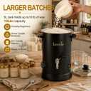 Leerie W5 10Lbs Wax Melter for Candle Making with Pour Spout & Temp Control