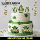Graduation Silicone Mold, Cap and Gown Theme Fondant Mold Graduation Cake Decorating Mold for DIY Fondant Clay Craft