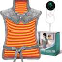 Heating Pad for Neck, Shoulders and Back, 24"x37" Large Weighted Electric Heated Pad with 9 Heat Settings & 4 Timer Options, Auto Shut-Off, Machine Washable Grandmother Birthday Christmas Women Gift (Gray)